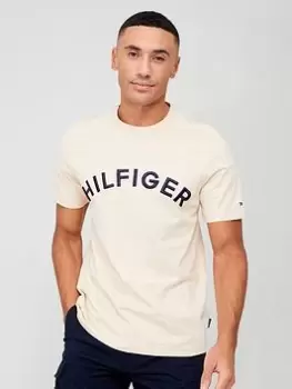 Tommy Hilfiger Hilfiger Arched T-Shirt - Light Beige , Light Beige, Size L, Men