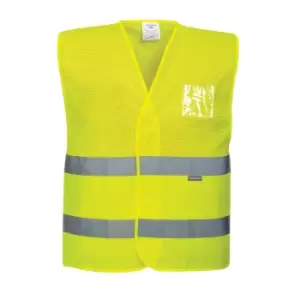 Portwest Class 1 Half Mesh Hi Vis Waistcoat Yellow S / M