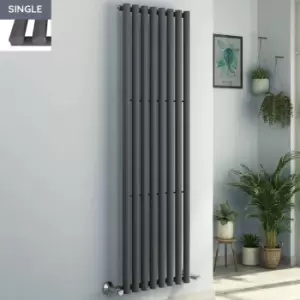 Voss 1800 x 545mm Anthracite Single Round Tube Vertical Bathroom Toilet Home Radiator