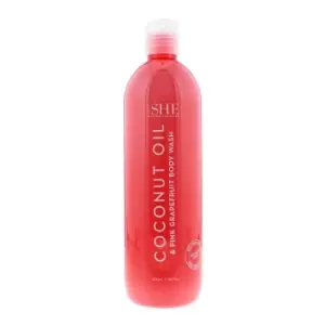 Om She Coconut Oil Pink Grapefruit Body Wash 500ml - TJ Hughes