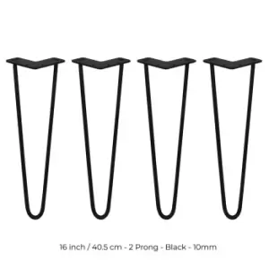 SkiSki 4 X Hairpin Leg - 16 - Black - 2 Prong - 10M