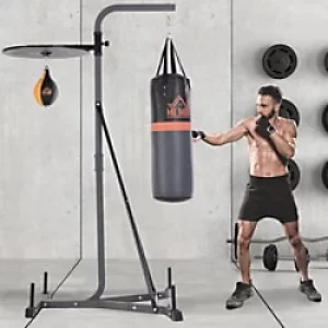 Homcom Freestanding Duo Punchbag Sandbag Steel