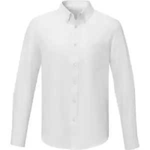 Elevate Mens Pollux Long-Sleeved Shirt (5XL) (White)