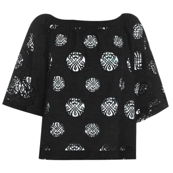 Biba Cutwork Top - Black