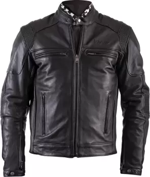 Helstons Trust Motorcycle Leather Jacket, black, Size S, black, Size S