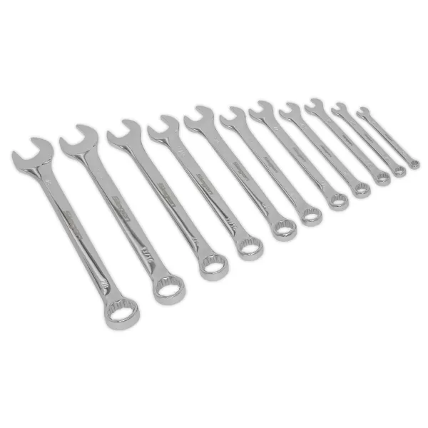 Genuine SEALEY S0857 Combination Spanner Set 11pc Imperial