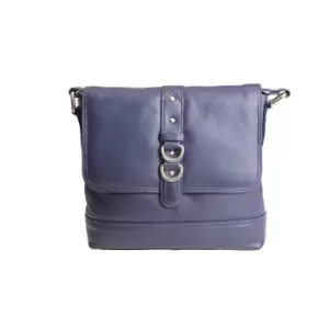 Eastern Counties Leather Womens/Ladies Jude Stud And Ring Detail Handbag (One size) (Purple)