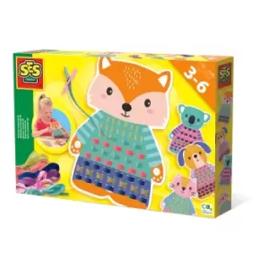 SES Creative Animal Weaving XL Craft Kit, 3 to 6 Years (14025)