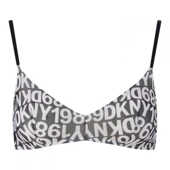 DKNY Mesh Logo Bralet - Black St Logo