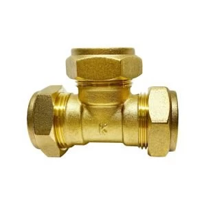 Plumbsure Compression Equal Tee Dia22mm