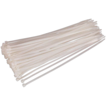 Sealey White Cable Ties 300mm 4.8mm