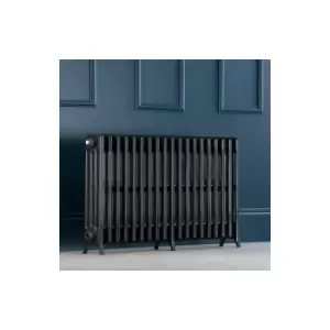 Arroll - Traditional Colosseum Horizontal Quad Bar Column Radiators 650 x 1142 Anthracite - Grey