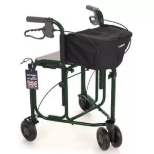 Uniscan Green Triumph Rollator with Seat