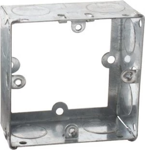 KnightsBridge 1G 35mm Galvanised Extension Back Box