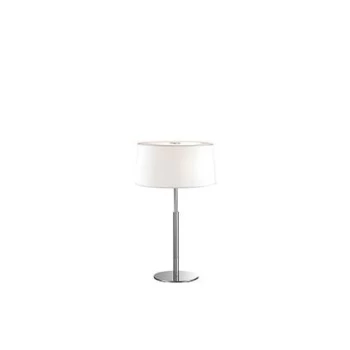 Hilton 2 Light Large Table Lamp White, E14