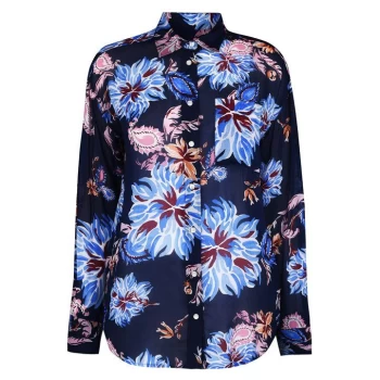 Gant Paisley Chiffon Shirt - Blue