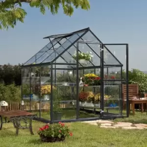 Palram Canopoi Harmony Grey 6 x 6ft Greenhouse - Garden & Outdoor