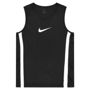 Nike M Nk Dri-Fit Icon Jersey, Black/White/White, Female, Tops & Sweaters, DV9967-010