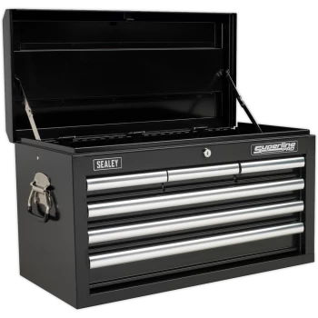 Sealey Superline Pro 6 Drawer Heavy Duty Tool Chest Black