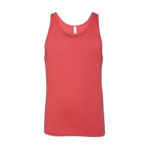 Canvas Adults Unisex Jersey Sleeveless Tank Top (XS) (Red Triblend)