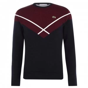 Lacoste Lacoste Cross Knit Sweater - Navy 1FX