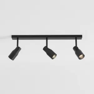 Apollo Triple Bar 3 Light Spotlight Matt Black, GU10