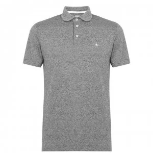 Jack Wills Langold Jaspe Pique Polo - Charcoal