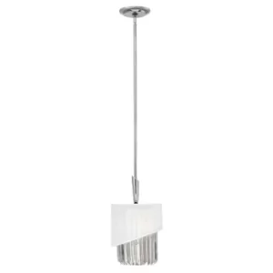 Gigi 1 Light Ceiling Pendant Polished Nickel, E27