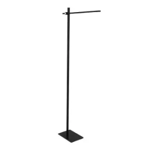 Location Task Floor Lamp Black Matt Brushed, Plastic Matt