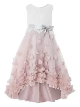 Monsoon Girls Ianthe Dress - Dusky Pink, Size 9 Years, Women