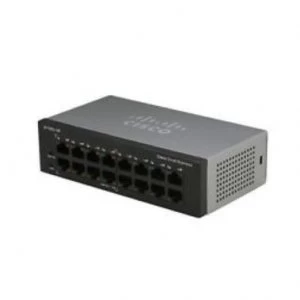 Cisco Small Business SF110D-16HP Unmanaged L2 Fast Ethernet (10/100) Black Power over Ethernet (PoE)