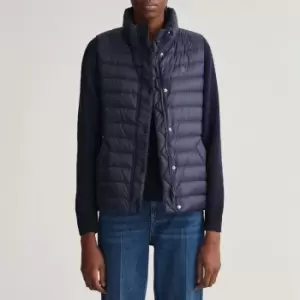 GANT Women Light Down Gilet (S) Blue