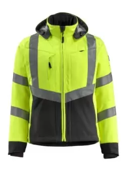 Mascot Workwear Yellow/Black Unisex Hi Vis Jacket, M