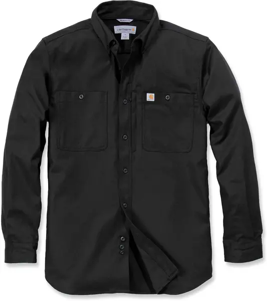 Carhartt Rugged Professional Work Long Sleeve Shirt, black, Size S