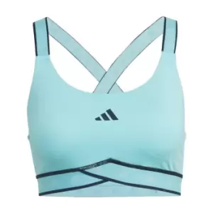 adidas Powerimpact Training Medium-Support Techfit Bra Wo - Bliss Blue / Legend Ink