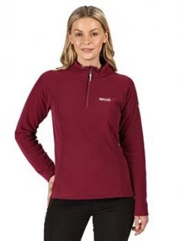 Regatta Kenger Half Zip Fleece - Dark Pink , Dark Pink, Size 14, Women