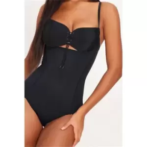 I Saw It First Secret Solution Smoothing Underboob Bodysuit - Black