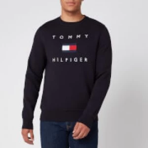 Tommy Hilfiger Mens Flag Sweatshirt - Desert Sky - L