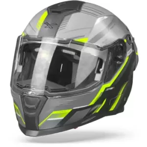 Nexx SX.100R Gridline Grey Neon Matt S