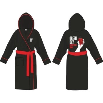 Green Day - American Idiot Unisex Small - Medium Bathrobe - Black