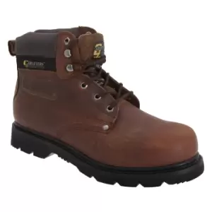 Grafters Mens Gladiator Safety Boots (12 UK) (Brown)