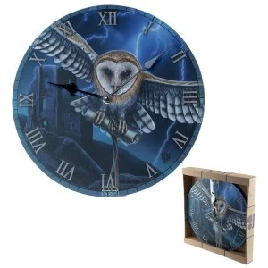 Heart of the Storm Owl Wall Clock