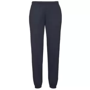 Fruit Of The Loom Mens Elasticated Cuff Jog Pants / Jogging Bottoms (M) (Deep Navy)