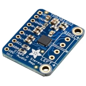 Adafruit 1712 Stereo 2.8W Class D Audio Amplifier I2C Control AGC