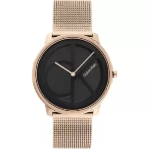 Calvin Klein Ladies Calvin Klein Mesh Watch - Gold