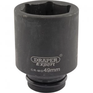 Draper Expert 3/4" Drive Deep Hexagon Impact Socket Metric 3/4" 49mm