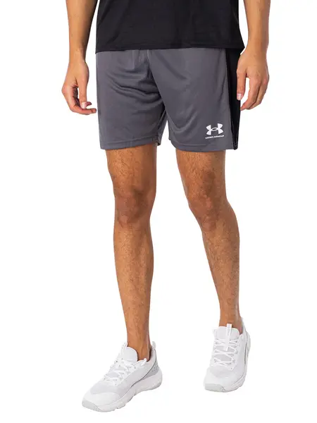 Under Armour Challenger Knit Shorts Castlerock/White S