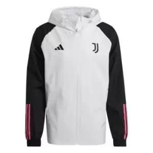 adidas Juventus Away Jacket 2023 2024 Adults - White