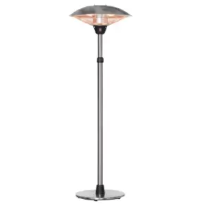 Outsunny 3kw Electric Patio Heater with 3 Heat Settings - Silver