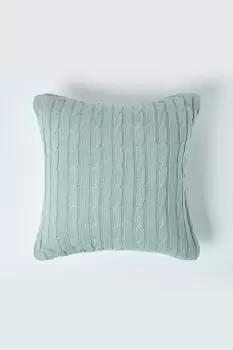 Cotton Cable Knit Cushion Cover, 45 x 45 cm